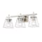 Z-Lite Lauren Vanity, 3-Light, 22 In.W x 6.5 In.L x 8.5 In.H, Brushed Nickel/Clear 819-3V-BN - alternate 8
